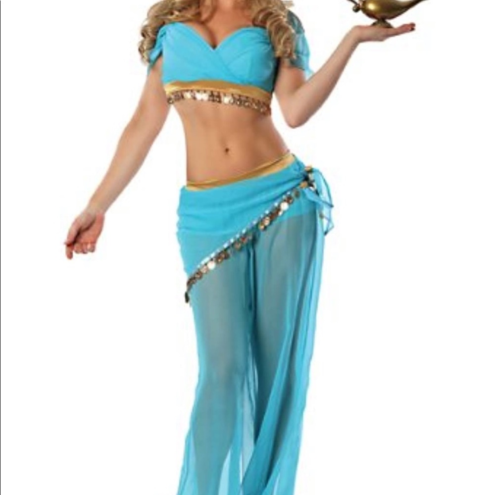 Princess jasmine Halloween costume with wig